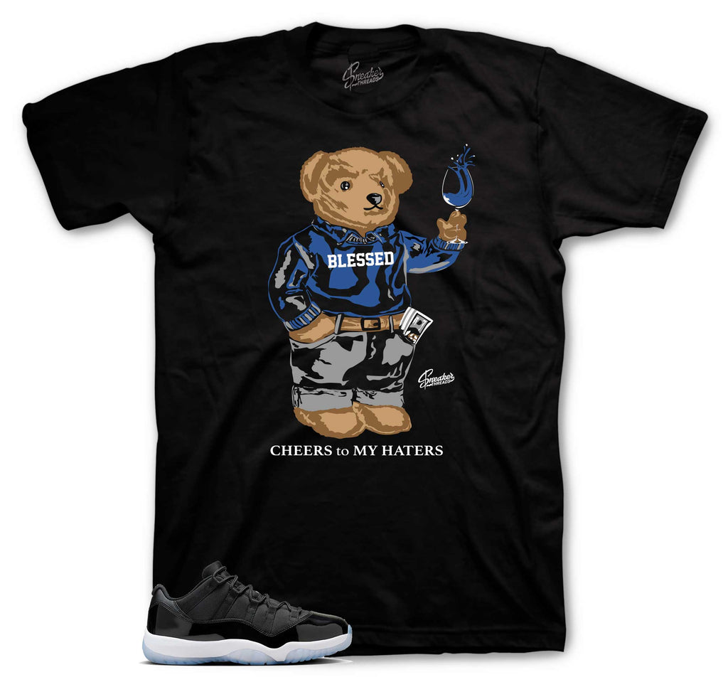 Retro 11 Low Space Jam Cheers Bear Shirt
