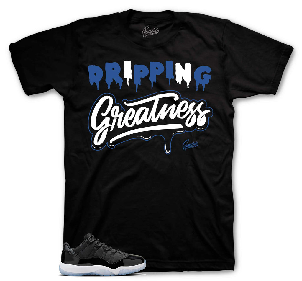 Retro 11 Low Space Jam Dripping Greatness Shirt