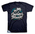 Retro 11 Blue Snakeskin ST Palms shirt