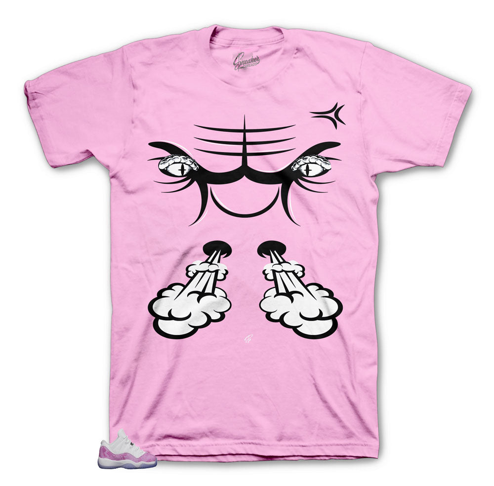 Retro 11 Pink Snakeskin Bull Bite Shirt