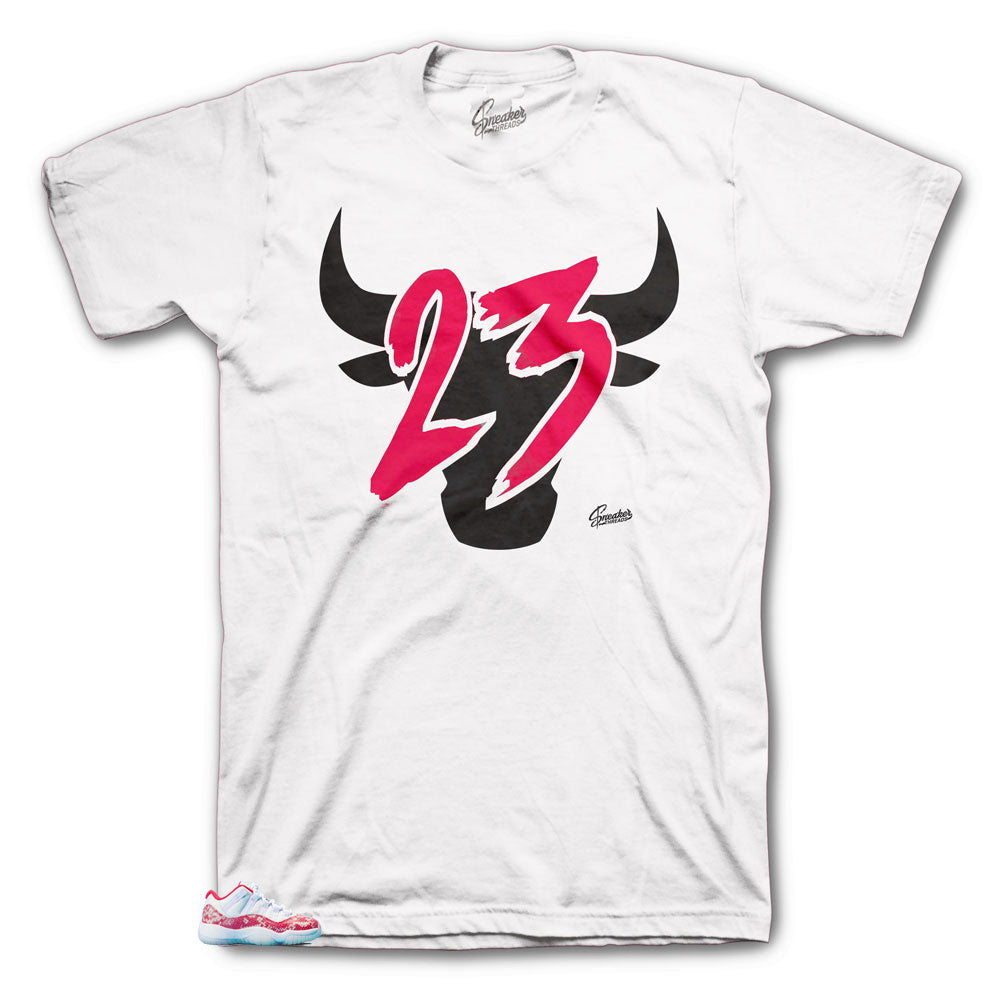 Retro 11 Snakeskin Pink Toro Shirt