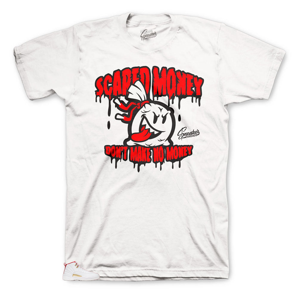 Retro 12 FIBA Scared Money Shirt