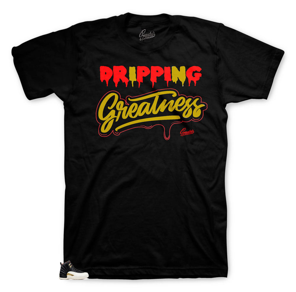 Retro 12 CNY Dripping Shirt