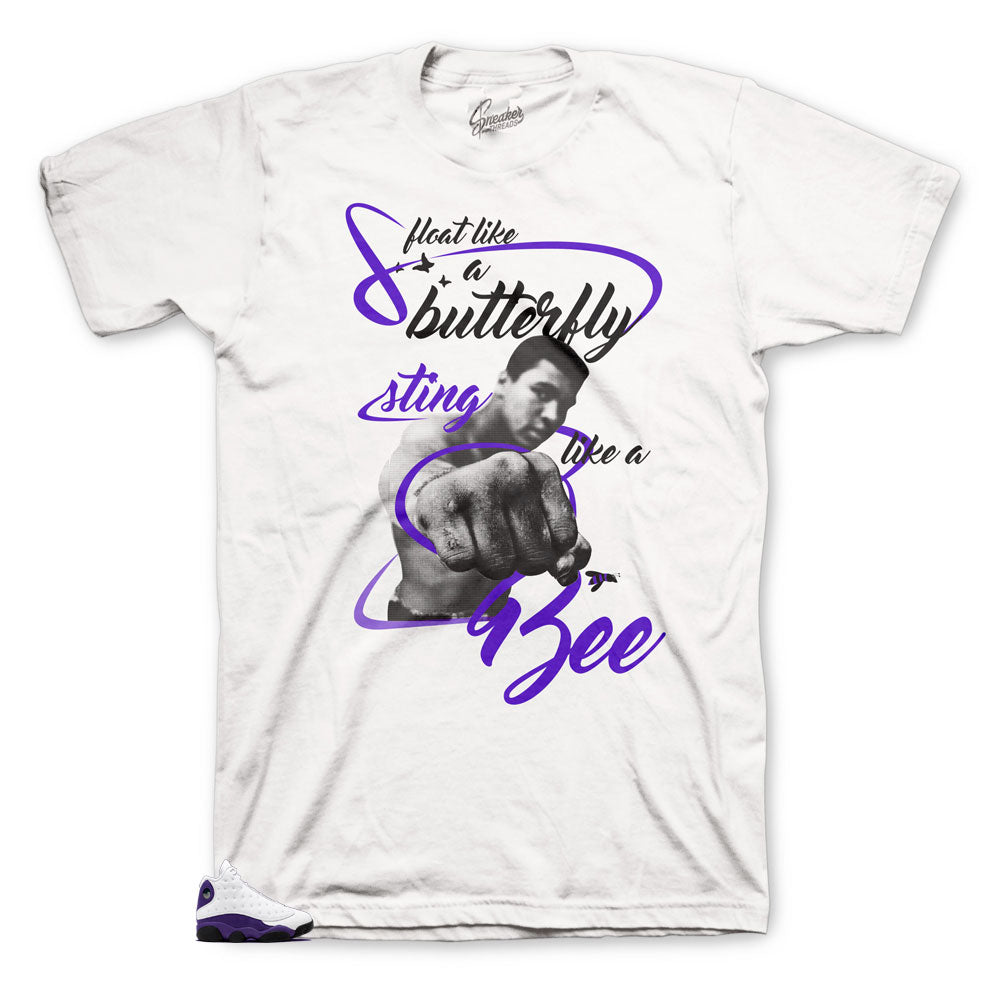 Retro 13 Court Purple Sting Shirt