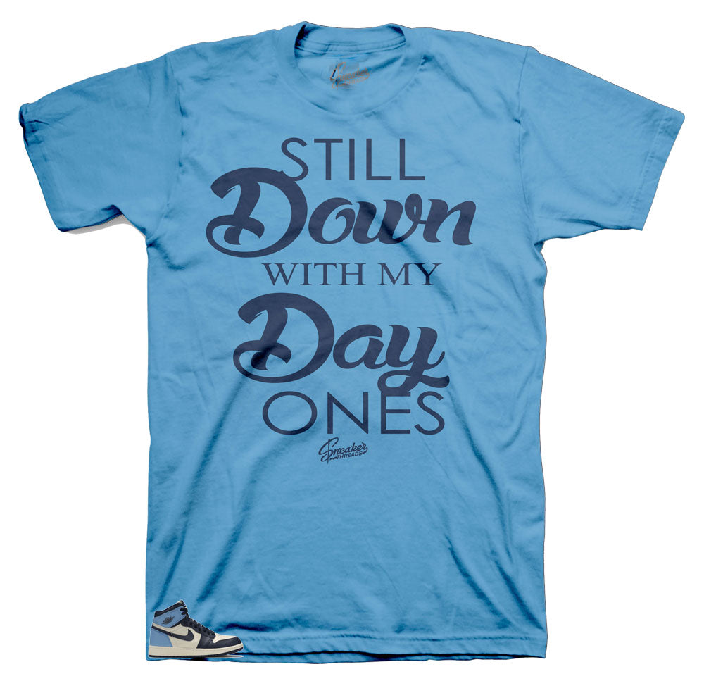 Retro 1 Uni Blue Obsidian Day Ones Shirt