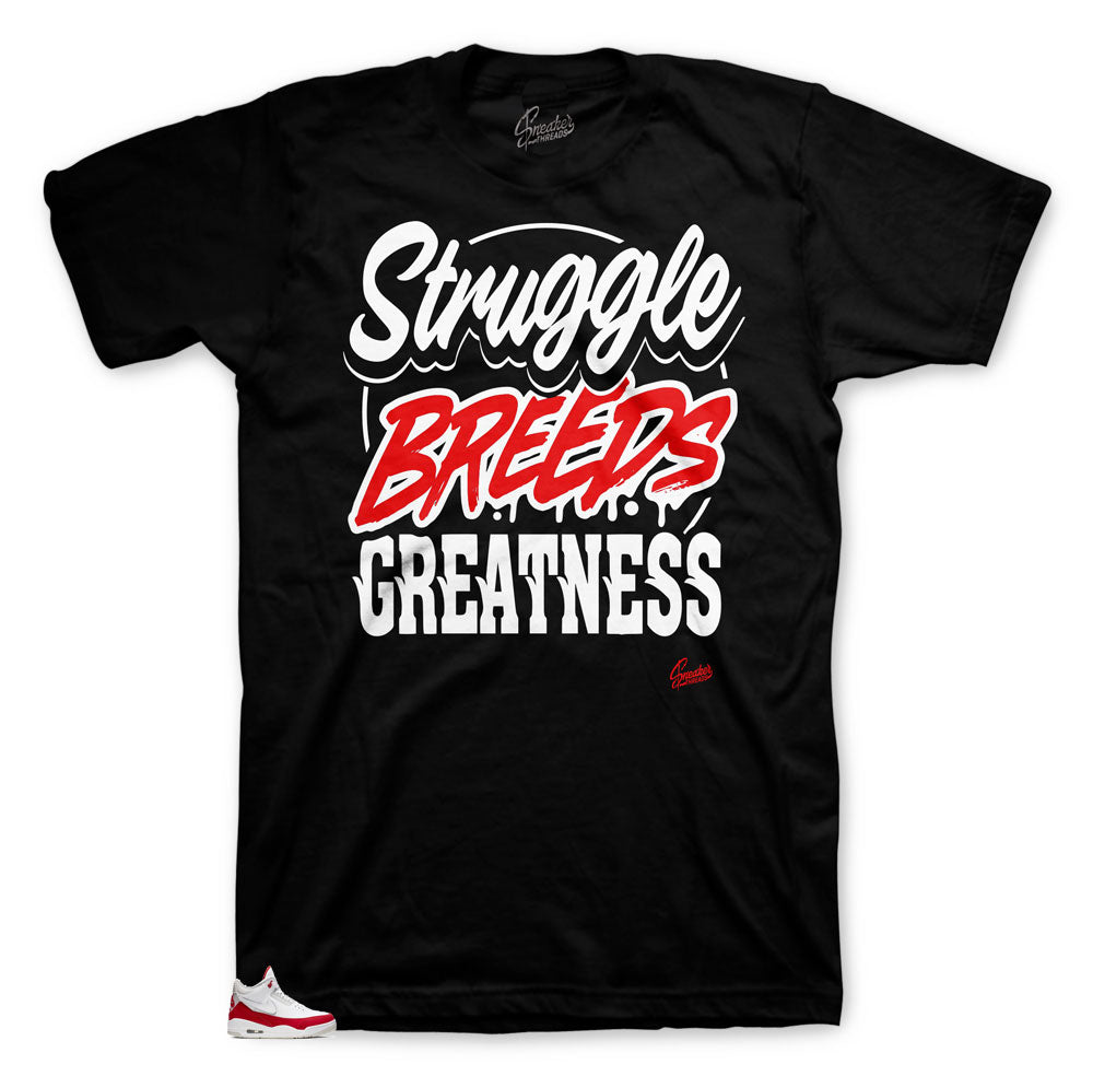 Retro 3 Tinker Red Struggle Breeds Shirt