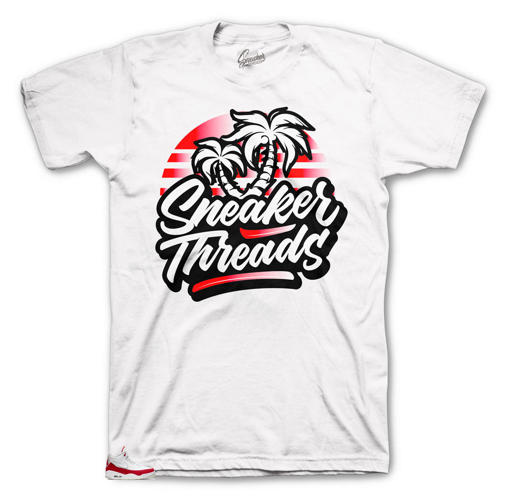 Retro 3 Tinker Red ST Palms Shirt