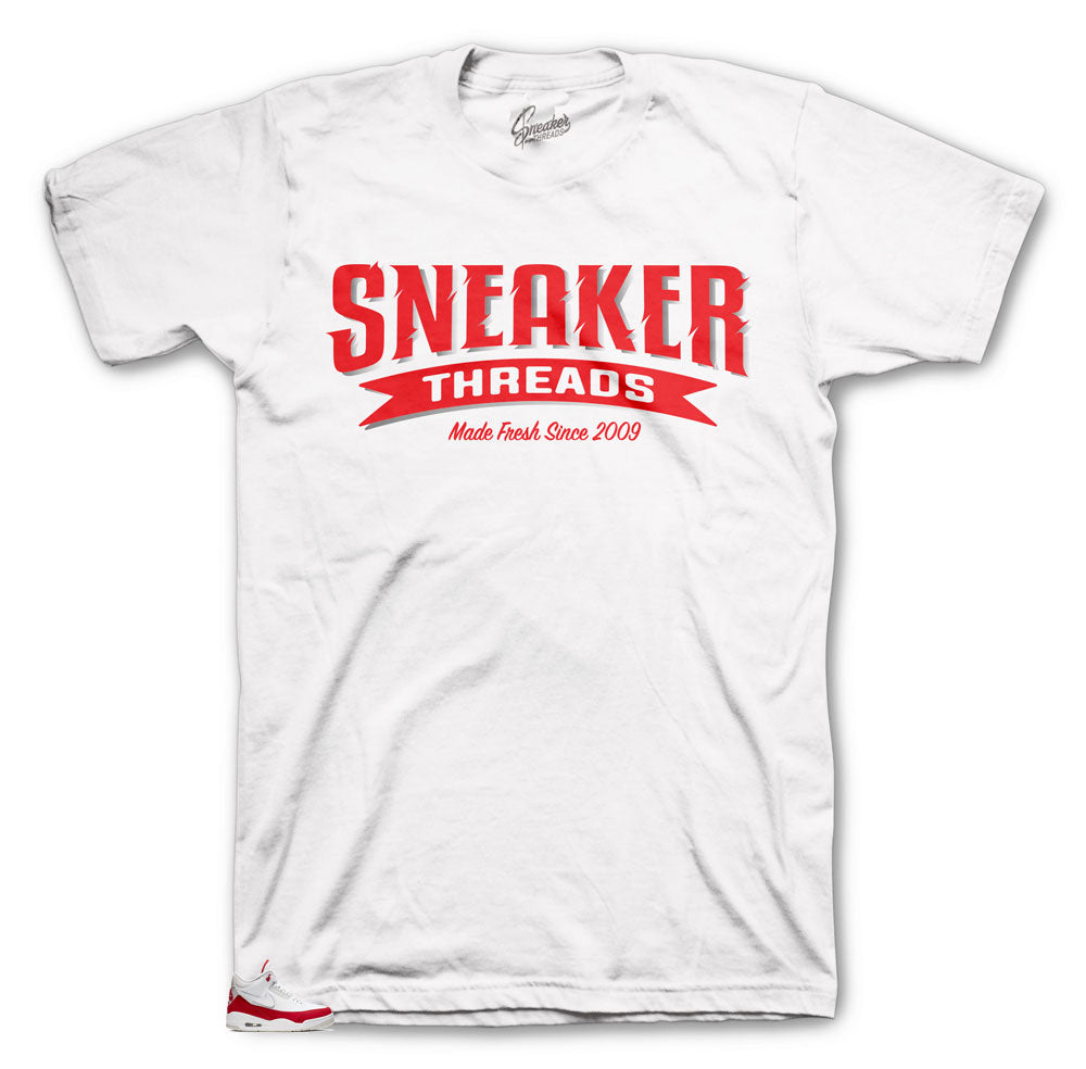 Retro 3 Tinker Red Fresh SInce Shirt