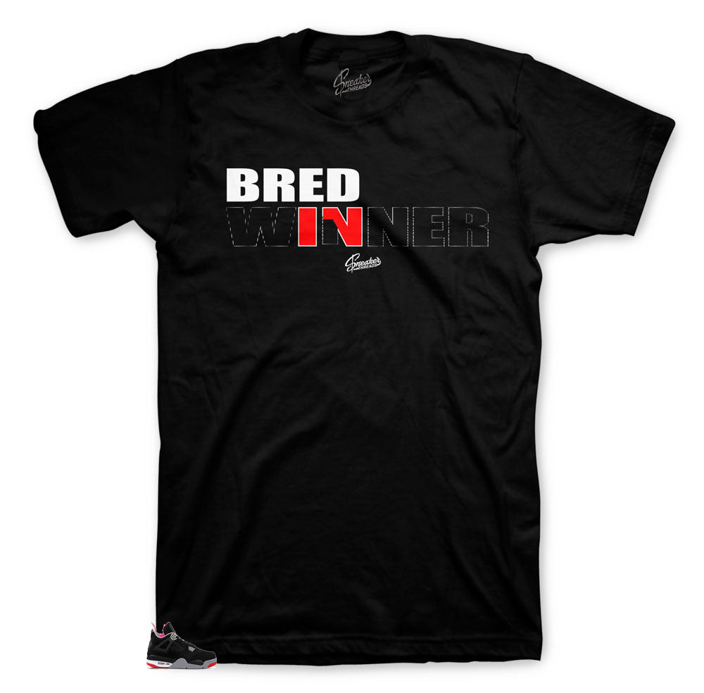 Retro 4 Bred Winner Shirt