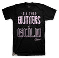 Retro 4 Siltstone Red Glitters Shirt