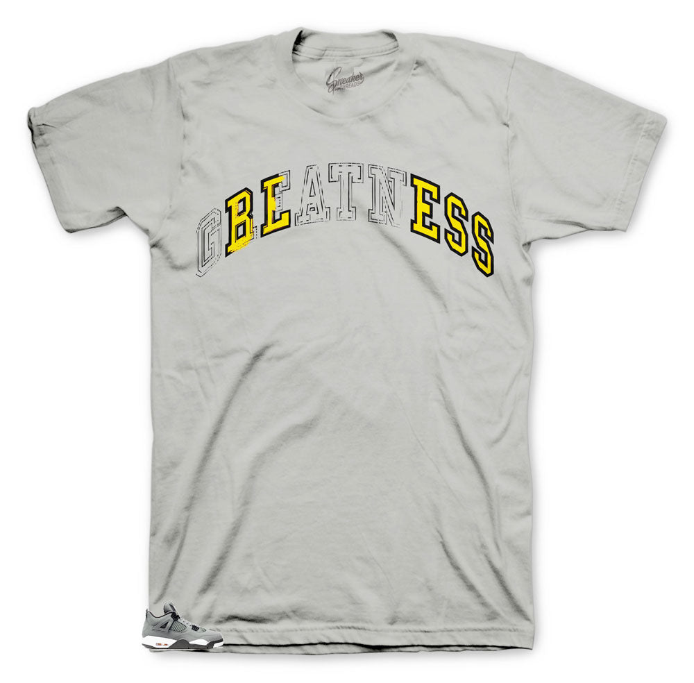 Retro 4 Cool Grey Stitched Shirt