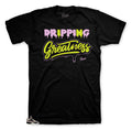 Retro 4 Siltstone Red Dripping Shirt