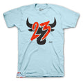 Retro 5 Ice Blue Toro Shirt