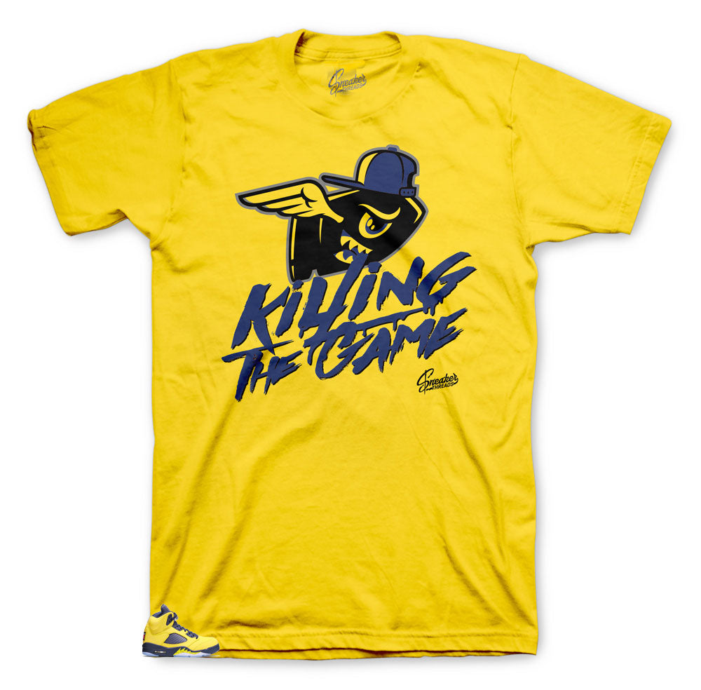 Retro 5 Michigan Killing the Game Shirt