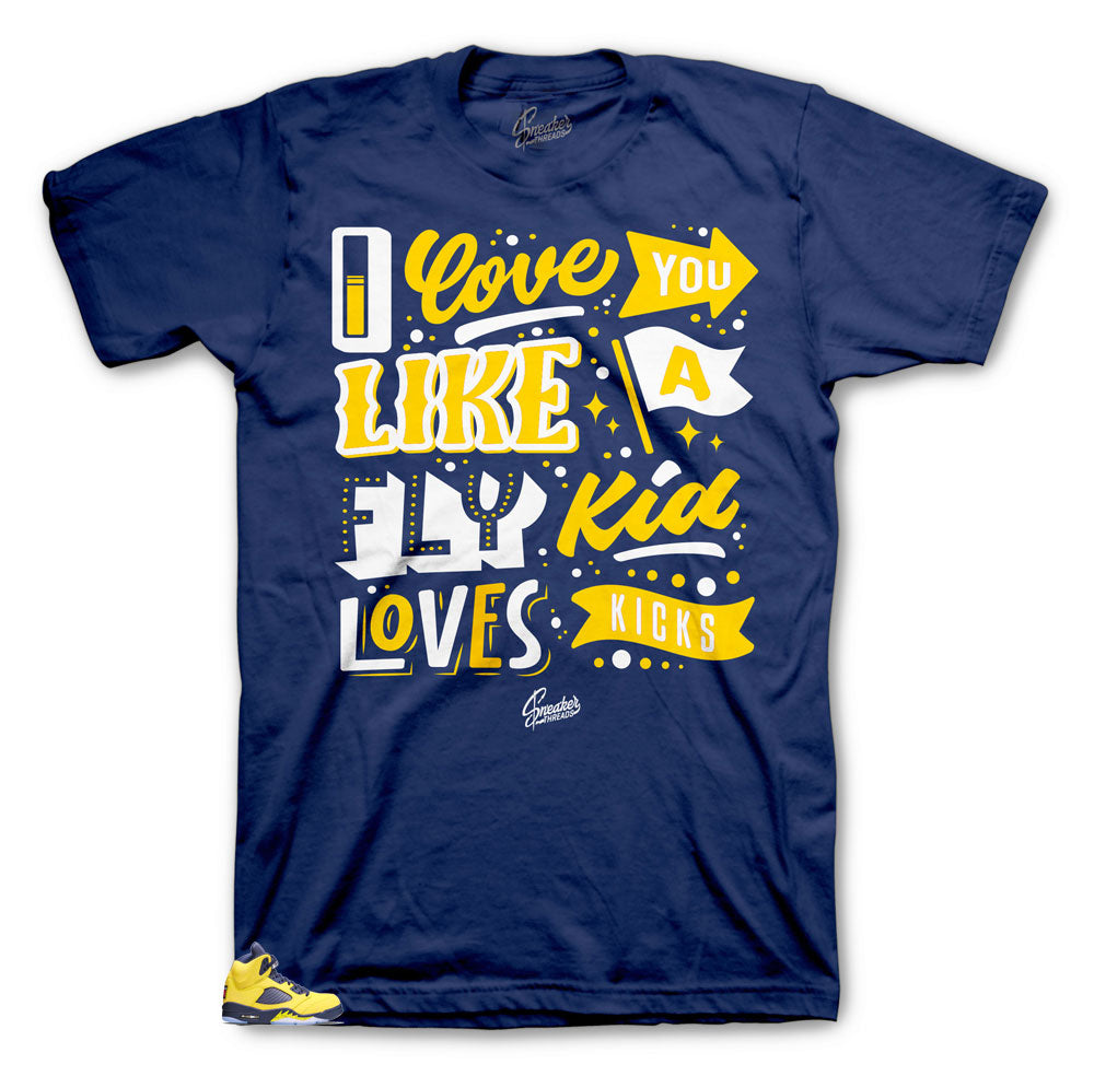 Retro 5 Michigan Loves Kicks Shirt