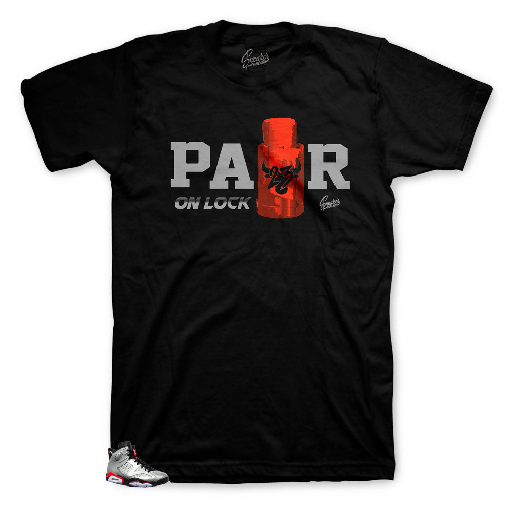 Retro 6 Reflective On Lock Shirt