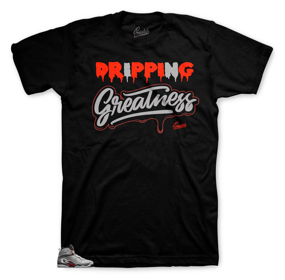 Retro 8 Reflective Dripping Greatness Shirt