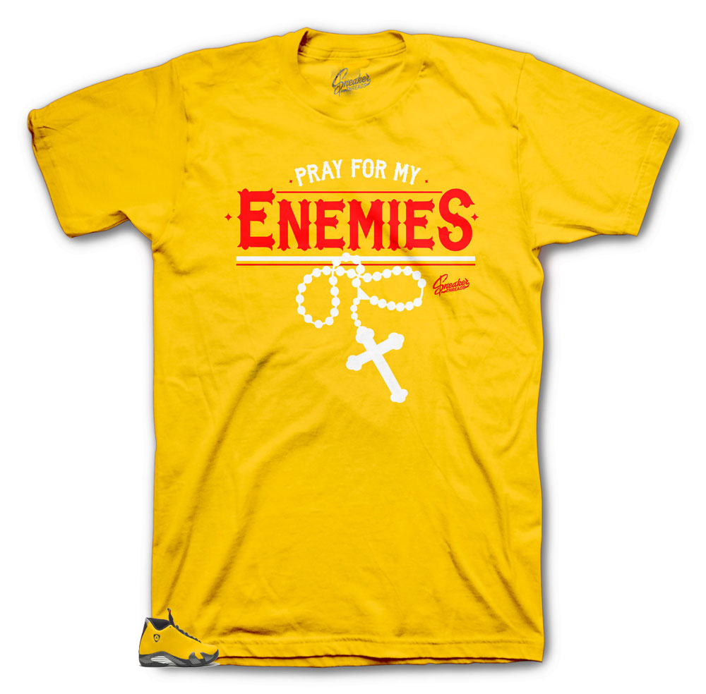 Retro 14 University Gold Enemies Shirt