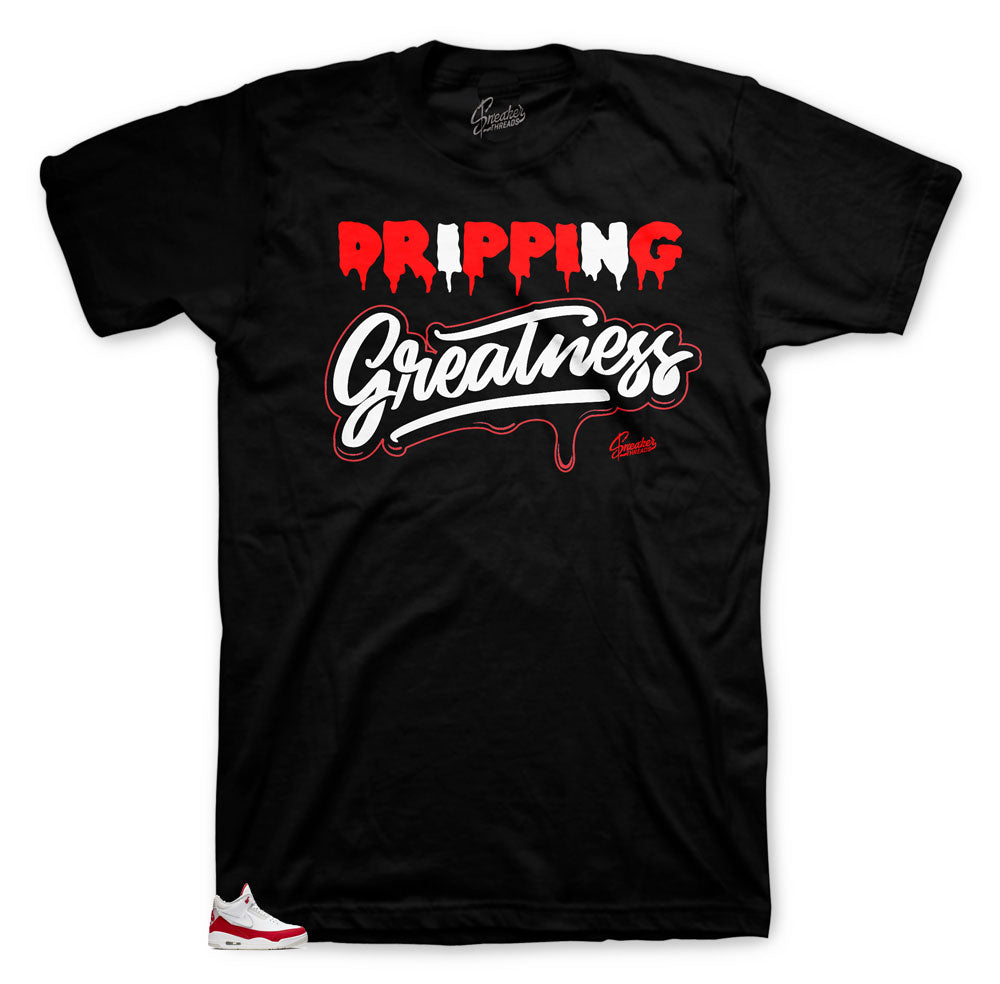 Retro 3 Tinker Red Dripping Greatness Shirt