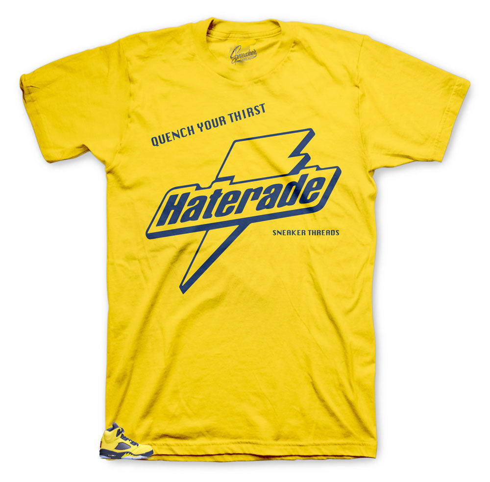 Retro 5 Michigan Haterade Shirt