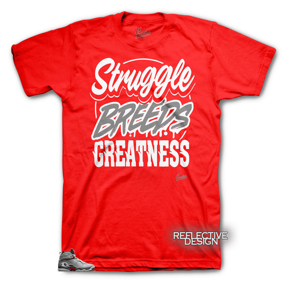 Retro 8 Reflective Struggle Breeds Shirt