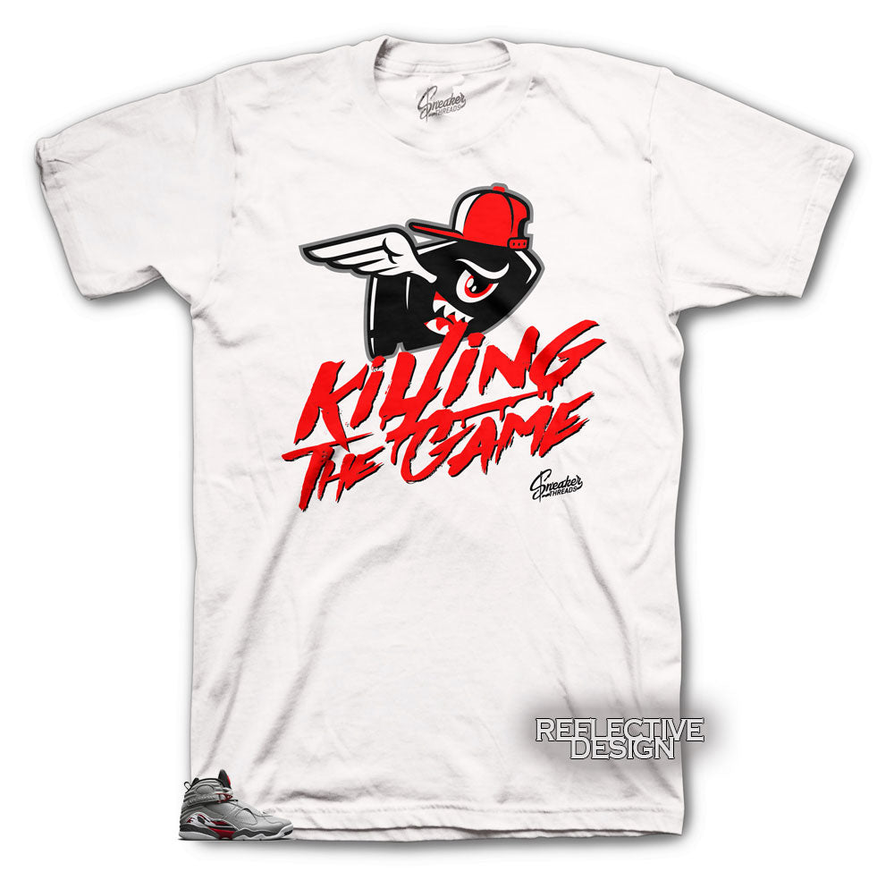 Retro 8 Reflective Killing the Game Shirt