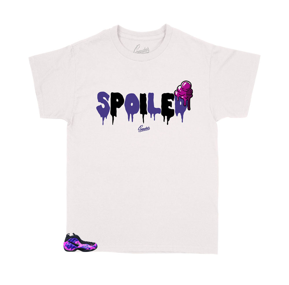 Kids - Foam Purple Camo Spoiled Shirt