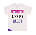 Kids - Foam Purple Camo Stunting Like Daddy Shirt