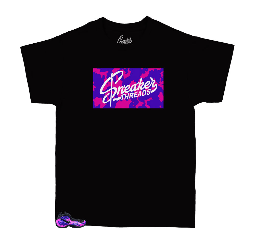 Kids - Foam Purple Camo ST Camo Box Shirt