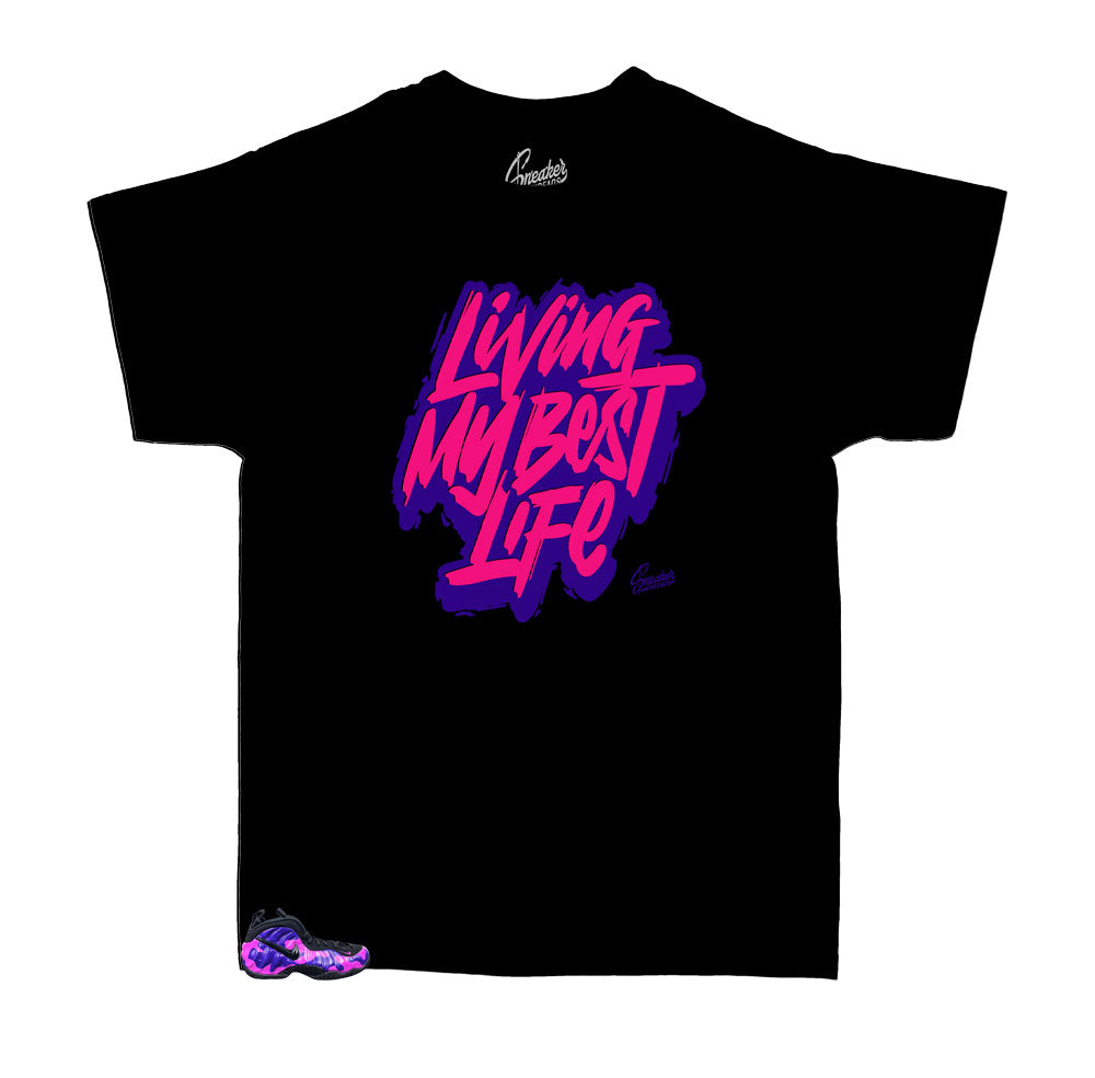 Kids - Foam Purple Camo Living Life Shirt