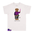 Kids - Foam Purple Camo Cheers Bear Shirt