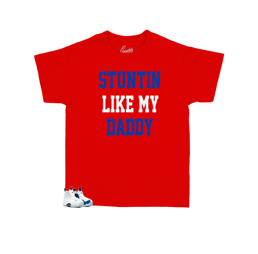 Kids -  Foamposite USA Stunt Like Daddy Shirt