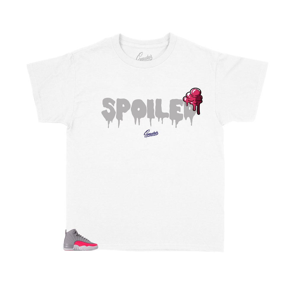 Kids - Retro 12 Racer Pink Spoiled  Shirt