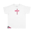 Kids - Retro 12 Racer Pink Greatness Cross Shirt