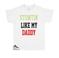 Kids -  Retro 10 Ember Glow Stunt Like Daddy Kids Shirt
