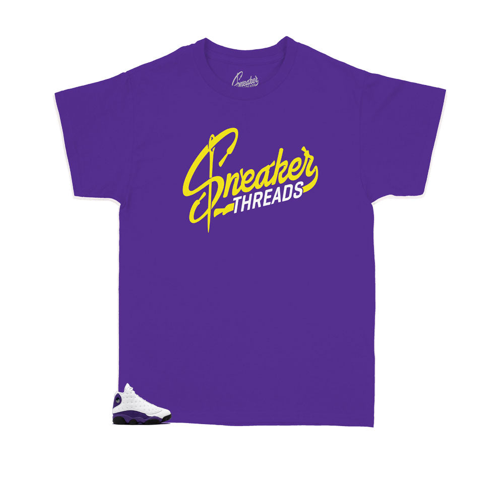 Kids -  Retro 13 Court Purple ST Original Kids Shirt