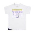 Kids -  Retro 13 Court Purple Good Vibes Only Kids Shirt