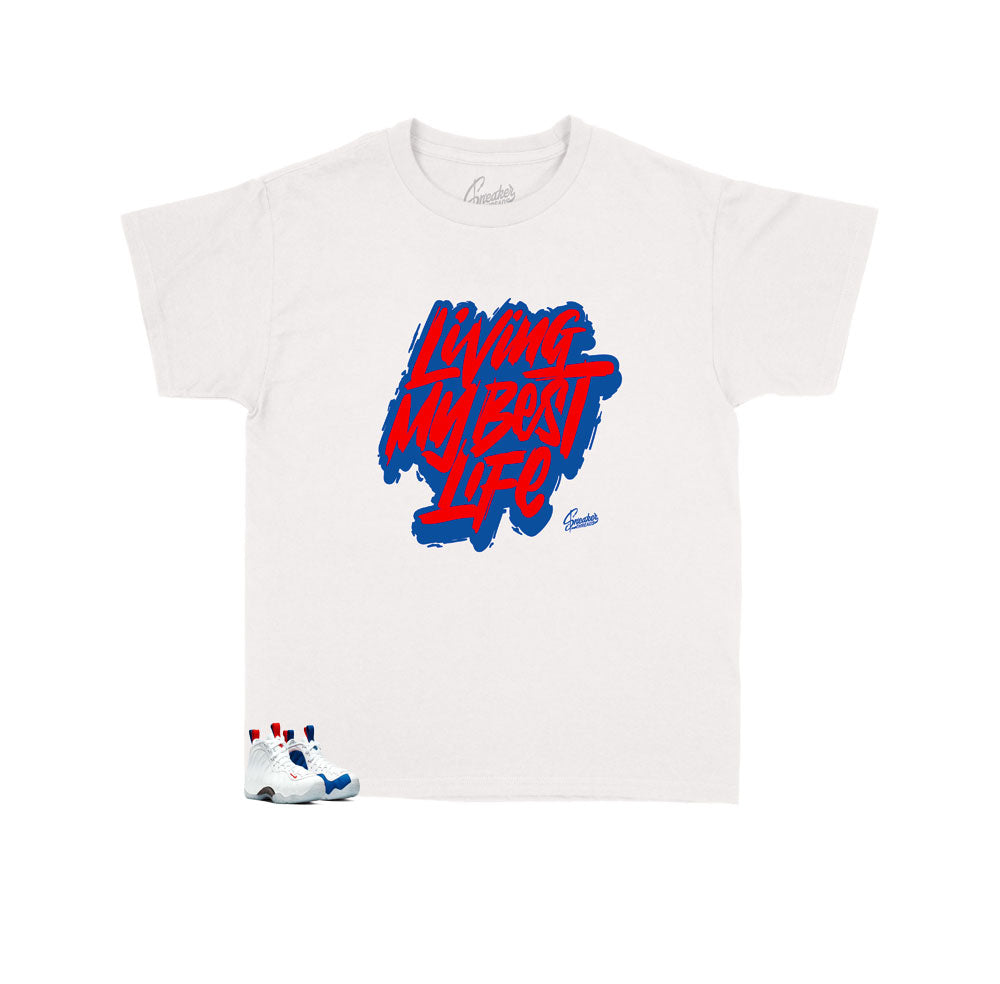 Kids -  Foamposite USA Livin Life Shirt