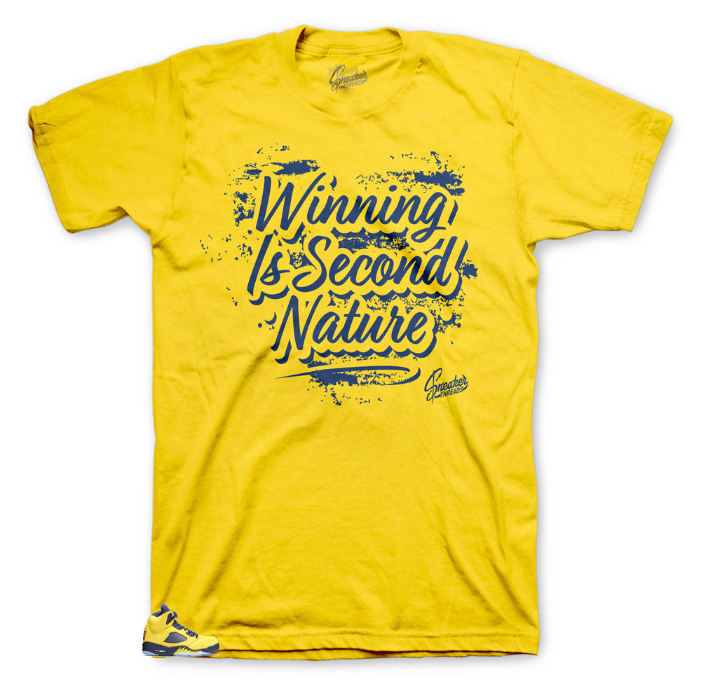 Retro 5 Michigan Second Nature Shirt