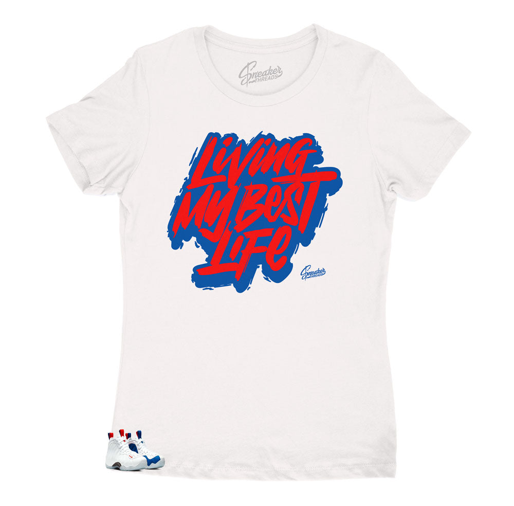 Womens -  Foamposite USA Livin Life Shirt