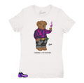 Womens - Foam Purple Camo Cheers Bear Shirt